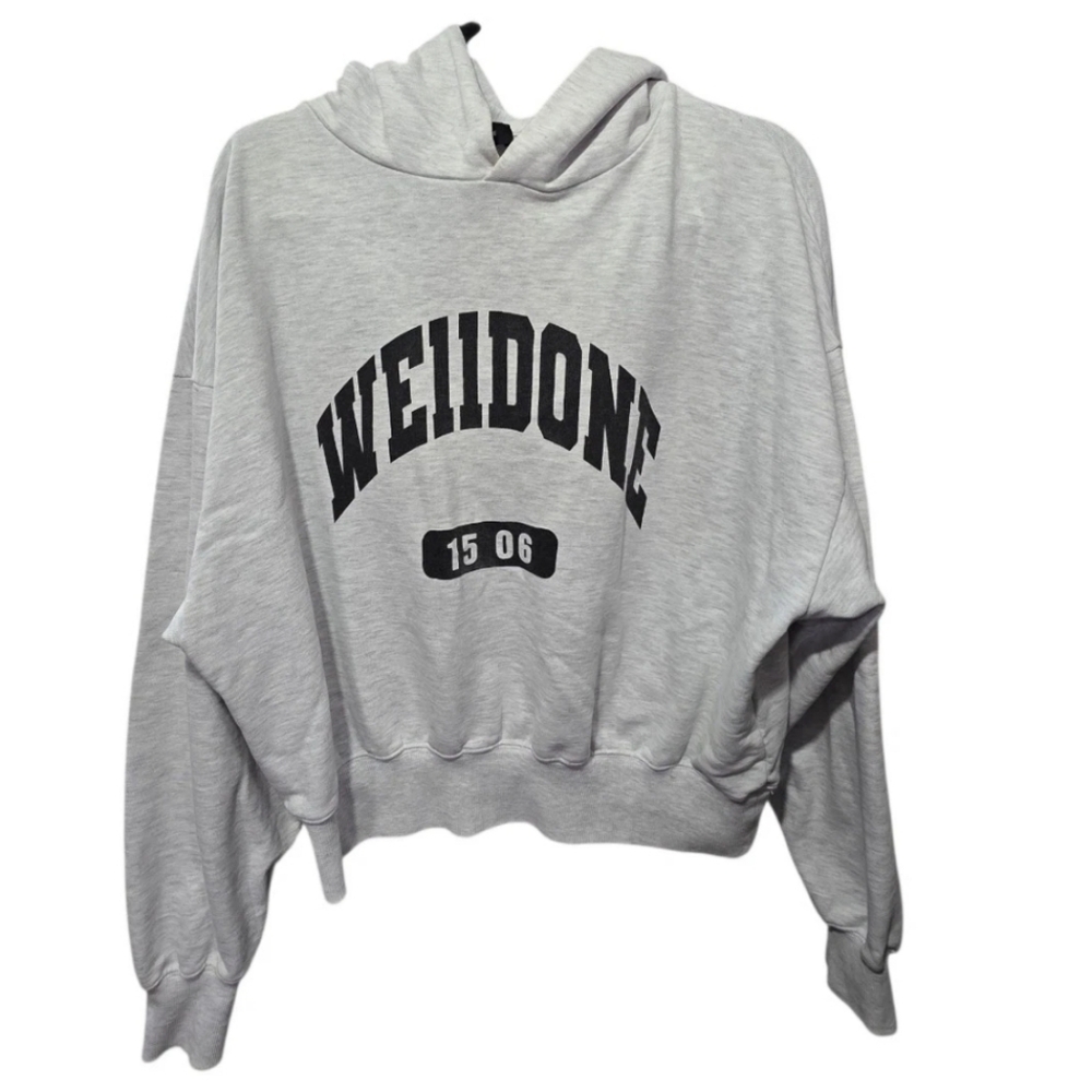 We11done Men's Hoodie Gray Size S